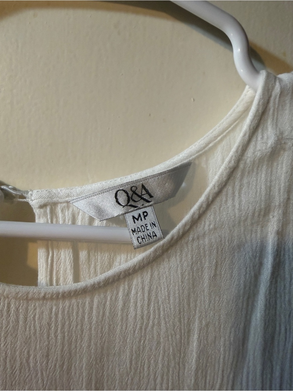 White Cold-Shoulder Embroidered Ruffle Top - Picture 3 of 4